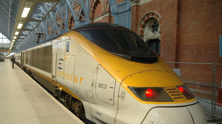 Eurostar op het station in Londen, foto Pixapay