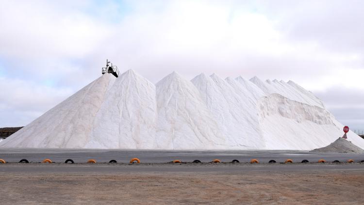 Salt pans in Namibia