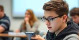 Smartphone in college. Foto: 123rf, AI