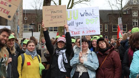 Estafettestaking utrecht 11 03 2025 Foto: DUB