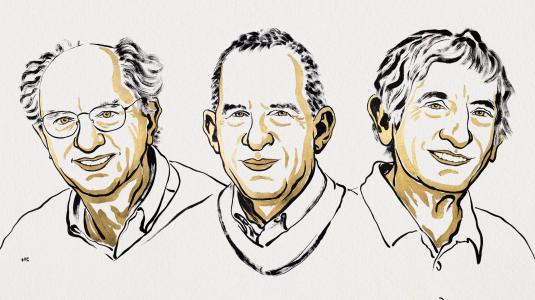 Nobelprijs voor de natuurkunde. Foto: Niklas Elmehed/ Nobel Prize Outreach