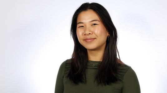 The student Yeline Hoogmans, who created the ASAP app