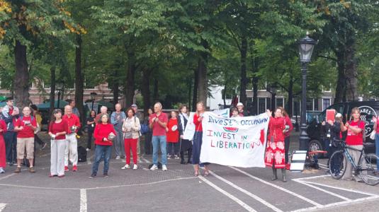 Walk out demo-janskerkhof 1 sepp 2025, foto DUB