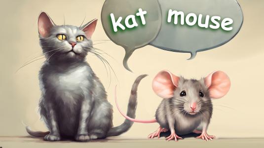 Cat and mouse. Photo: Shutterstock AI generated, illustration DUB