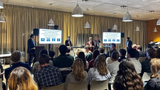 Verkiezingsdebat Rebo 2025 , foto organisatie debat