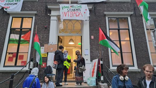palestina protest janskerkhof foto DUB