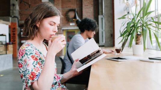 Woman reading