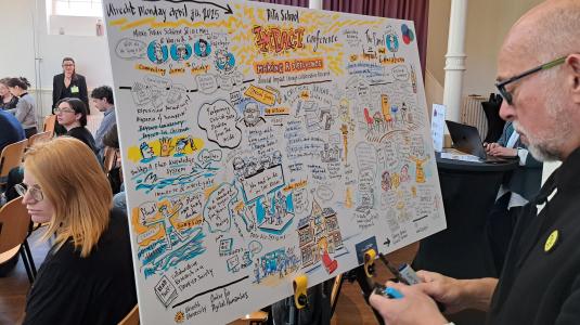 illustratie impact conferentie dataschool foto DUB