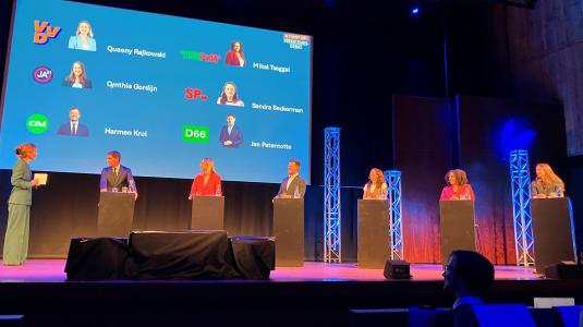 Studentenverkiezingsdebat VU, foto HOP